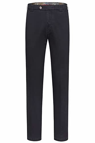 MEYER Herren Hose Roma 9-316 – Baumwollhosen, Sportive Moderne Freizeit Chino, Marine (18), 60 von MEYER