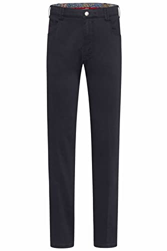 MEYER Herren-Swingpocket-Hose DIEGO 9-3000-Baumwolle-Satin, Blau (Marine 18), 58 von MEYER