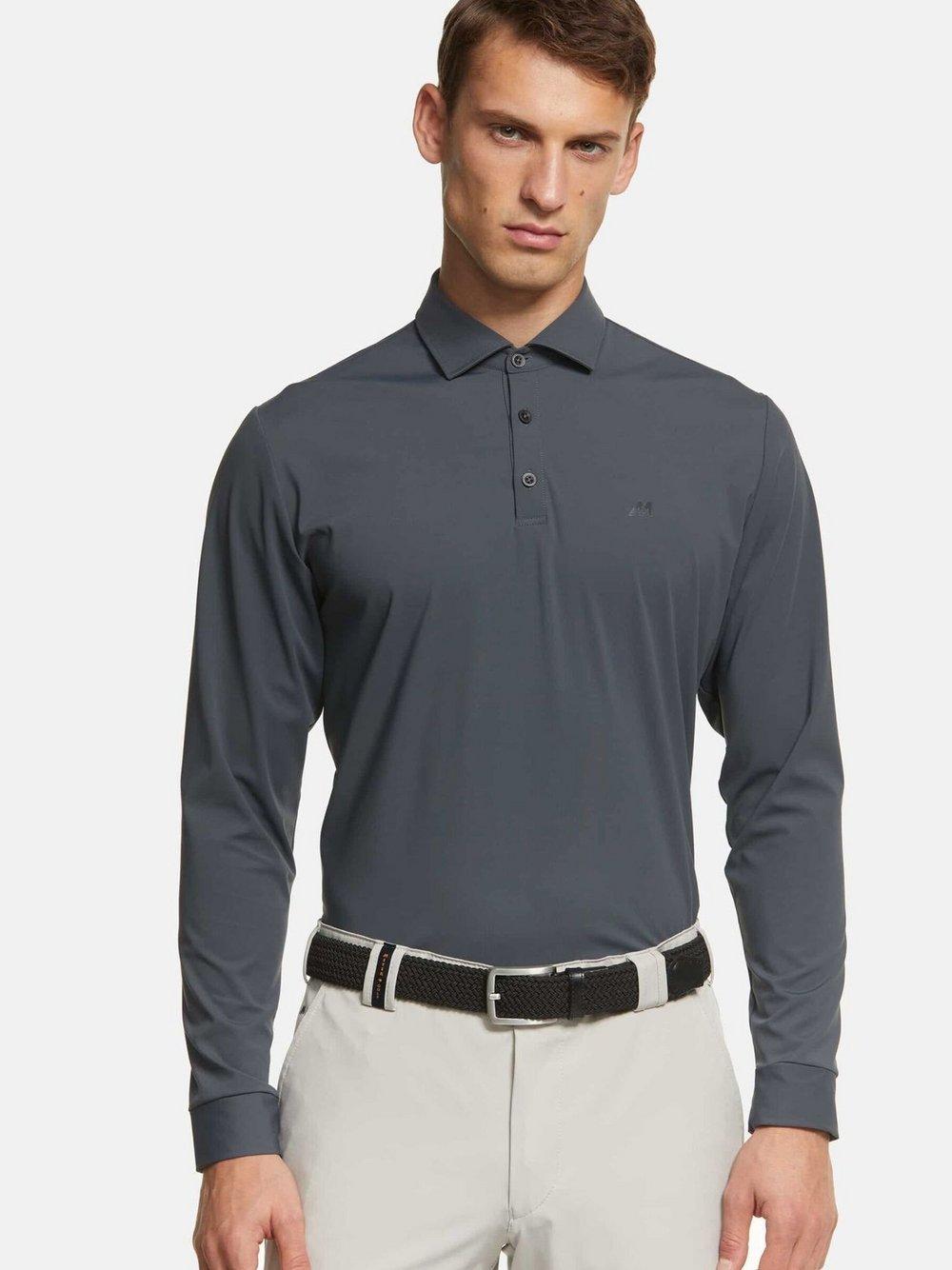 MEYER Poloshirt Herren Polyamid V-Ausschnitt, schwarz von MEYER