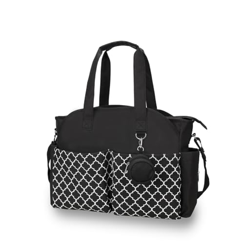 MEYTEILAY Wickeltasche Tote Baby Große Babytaschen für Mama mit Wickelstation Multifunktions Reise Wickeltasche, Schwarz von MEYTEILAY