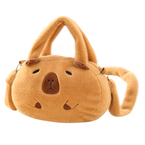 MEZHEN Capybara Umhängetasche Handtasche Capybara Tasche Plüsch Crossbody Bag Mädchen Taschen Geburtstag Kettentasche Tasche Urlaub Reise Geldbörse Kinde von MEZHEN