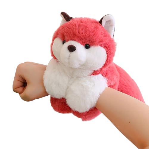 MEZHEN Fuchs Schnapparmband Kinder Fuchs Plüschtier Schnapparmbänder Fuchs Kuscheltier Snap Armband Fuchs Plüschtier Klatscharmband Mitbringsel Kindergeburtstag Geburtstag Weihnachten von MEZHEN