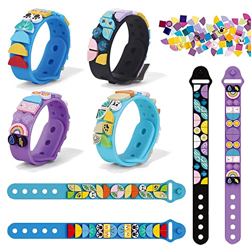 MEZHEN Dots Armbänder Kinder Bauklötze Armbänder DIY Armband Making Kit Tier Freundschaftsarmband für Mädchen Jungen Kindergeburtstag Mitgebsel Geburtstagsgeschenke von MEZHEN