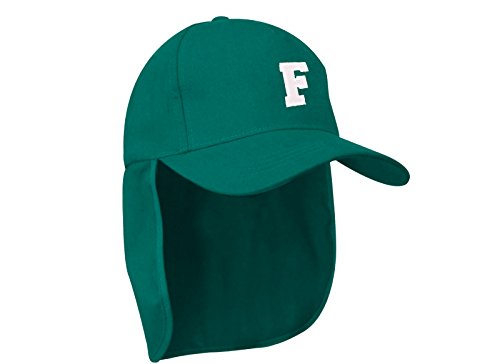 MFAZ Morefaz Ltd Junior-Legionär-Stil Jungen Mädchen Mütze Baseball Nackenschutz Sonnenschutz Cap Hut Kinder Kappe A-Z Letter (F) von MFAZ Morefaz Ltd