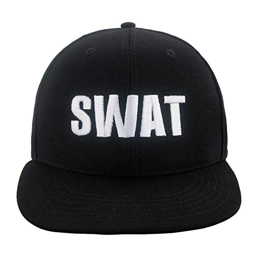 MFAZ Morefaz Ltd Baseball Mütze SWAT Herren Damen Cap Caps Snapback with Adjustable Strap (Swat Flat Peak) von MFAZ Morefaz Ltd