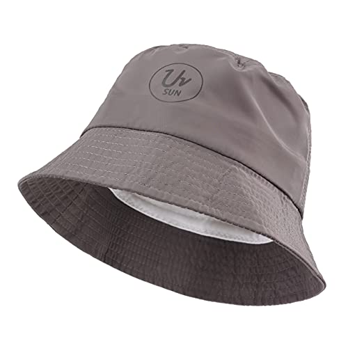 MFAZ Morefaz Ltd Bucket Hut Jungen Mädchen Mütze Kappe Kinder UV UPF 50+ Sonnenschutz (Brown) von MFAZ Morefaz Ltd