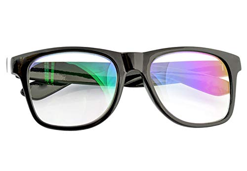 MFAZ Morefaz Ltd Damen Herren Lesebrille +1.0 +1.5 +2.0 +2.5 +3.0 +3.5 +4.0 Blue Light Filter Brille Blendschutz, Kratzfestes Objektiv Computer TV Anti Glare (2.5 Anti Glare, Black) von MFAZ Morefaz Ltd