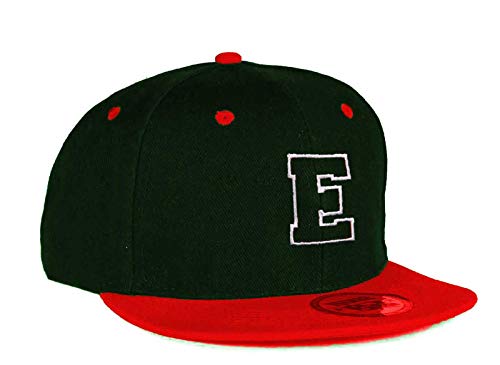 MFAZ Morefaz Ltd Herren Damen Rot Flat Peak Snapback Baseball Kappe Mütze Basecap American Twill (E) von MFAZ Morefaz Ltd