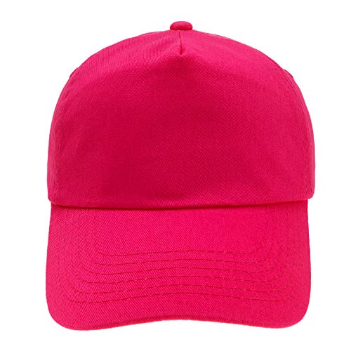 MFAZ Morefaz Ltd Jugend Baseball Kappe Kinder Mütze Basecap Mädchen Junge (Light Fuchsia) von MFAZ Morefaz Ltd