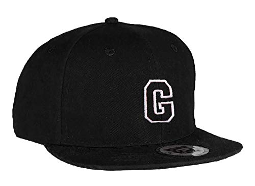 MFAZ Morefaz Ltd Jugend Baseball Kappe Kinder Mütze Basecap Mädchen Junge Schwarz Twill Snapback (G) von MFAZ Morefaz Ltd