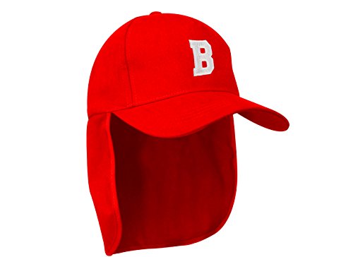 MFAZ Morefaz Ltd Junior-Legionär-Stil Jungen Mädchen Mütze Baseball Nackenschutz Sonnenschutz Cap Hut Kinder Kappe A-Z Letter (B) von MFAZ Morefaz Ltd