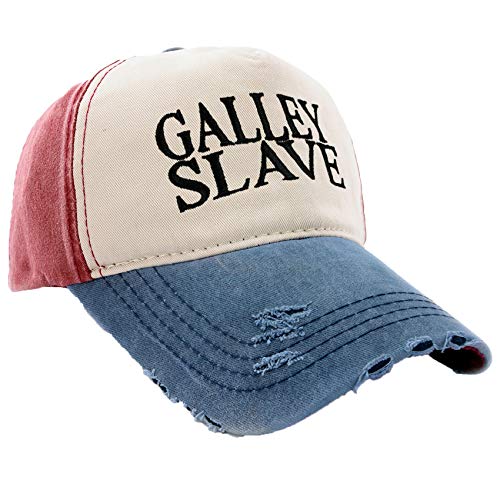 MFAZ Morefaz Ltd Kapitänsmütze Mütze Army Baseballmütze Damen Herren Nave Red Cap Captain,Pirate (Galley Slave) von MFAZ Morefaz Ltd