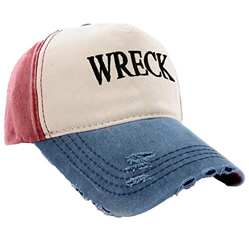 MFAZ Morefaz Ltd Kapitänsmütze Mütze Army Baseballmütze Damen Herren Nave Red Cap Captain,Pirate (Wreck) von MFAZ Morefaz Ltd