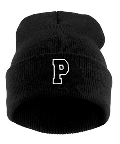 MFAZ Morefaz Ltd Kinder Wintermütze Beanie Jungen Mädchen Mütze Cap Hut Kappe Alphabet A-Z (P) von MFAZ Morefaz Ltd