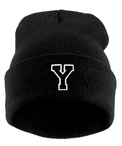 MFAZ Morefaz Ltd Kinder Wintermütze Beanie Jungen Mädchen Mütze Cap Hut Kappe Alphabet A-Z (Y) von MFAZ Morefaz Ltd