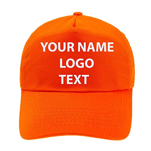 MFAZ Morefaz Ltd Personifizierter Jugend-Baseballmütze-Hut scherzt Größen-Jungen-Mädchen-Hut-individuellen Namen, Text, das gestickte Logo (Orange) von MFAZ Morefaz Ltd