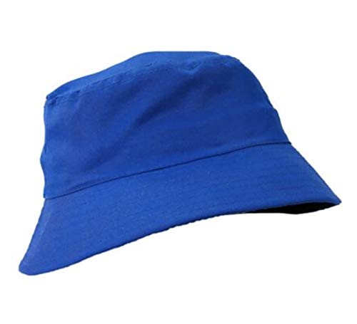 MFAZ Morefaz Ltd Unisex Fischerhüte Baumwolle Twill Bucket Hat Anglerhut Zum Wandern Camping Reisen (Royal Blue) von MFAZ Morefaz Ltd