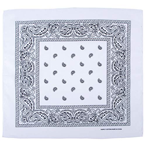 Bandana Biker Kopftuch weiss-schwarz 16403L von MFH