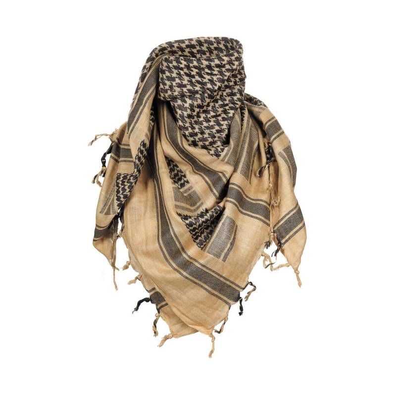 Klassisches Shemag Halstuch - Vielseitiger Schutz und Komfort, sand/schwarz von MFH