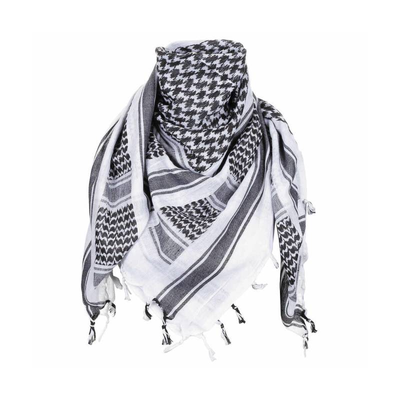 Klassisches Shemag Halstuch - Vielseitiger Schutz und Komfort schwarz/weiß von MFH