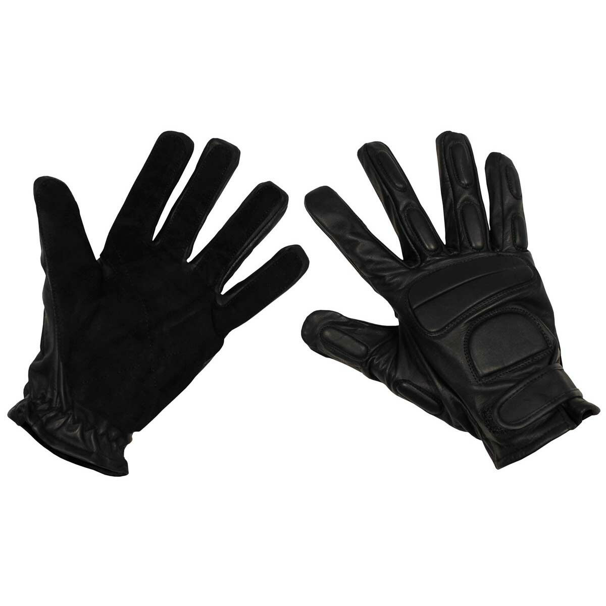 Lederhandschuhe, schwarz, mit Polsterung, Security 2XL von MFH