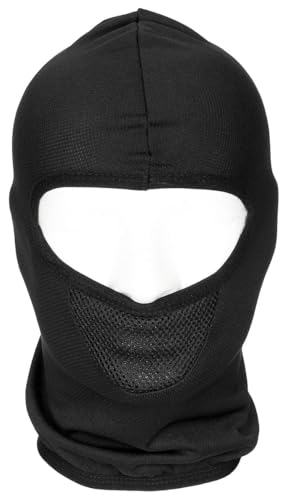 MFH Taktische Balaclava, 1-Loch, schwarz, atmungsaktiv, elastisch, Polyester (DE/NL/SE/PL, Alphanumerisch, Einheitsgröße, schwarz) von MFH