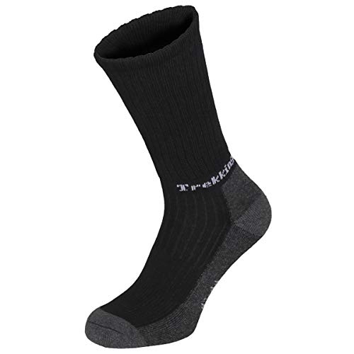 MFH 1 Paar Outdoor Trekkingsocken Lusen mit Frotteesohle (Schwarz/45-47) von MFH