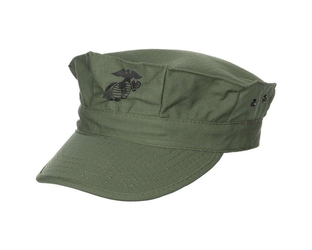 MFH Army Cap US Cap, USMC", Rip Stop, oliv, Marine-Corps-Druck L" von MFH