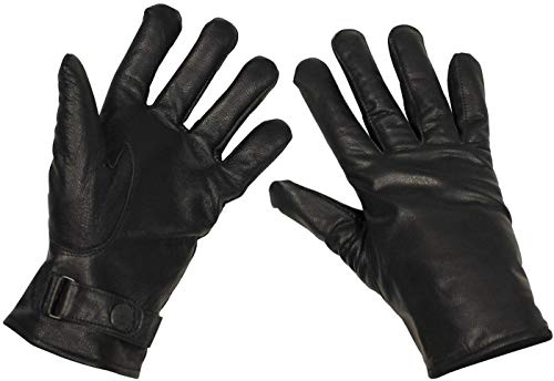 MFH Bundeswehr Lederhandschuhe, gefüttert, Schwarz, XX-Large von MFH