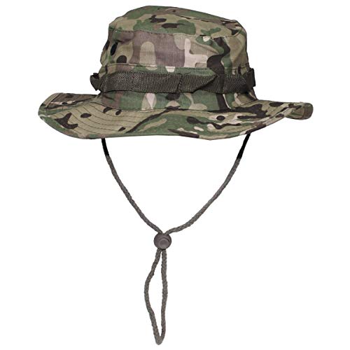 MFH Buschhut US mit Kinnband GI Boonie Rip Stop, M, Operation Camo von MFH