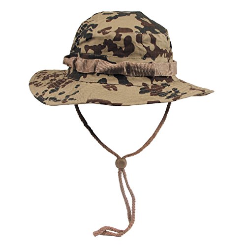 MFH Buschhut US mit Kinnband GI Boonie Rip Stop, S(55), Beige - Camouflage von MFH