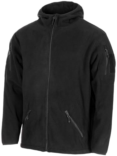 MFH Fleece-Jacke, Tactical (DE/NL/SE/PL, Alphanumerisch, 3XL, Regular, Regular, schwarz) von MFH