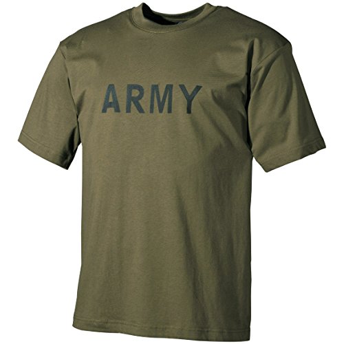 MFH Herren T-Shirt Olive mit Armee Drucken Größe 3XL von MFH