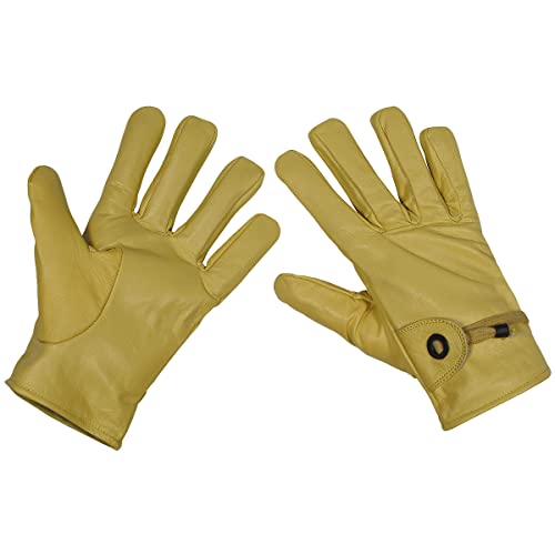 MFH Herren Western Leather Handschuhe Beige Größe XL von MFH