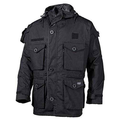 MFH Kommandojacke Smock RipStop Schwarz Freizeitjacke Arbeitsjacke Anorak S-3XL (3XL) von MFH
