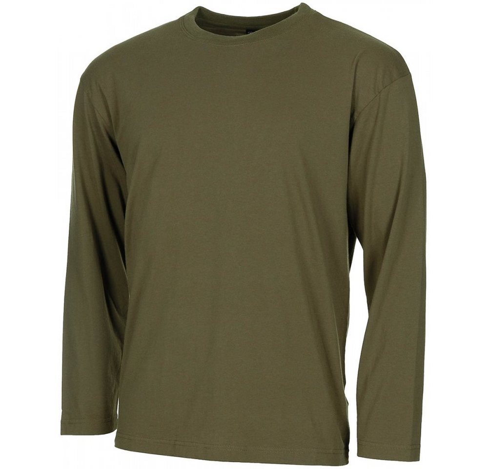 MFH Langarmshirt US Shirt, langarm, oliv, 170 g/m² - XL (1-tlg) von MFH