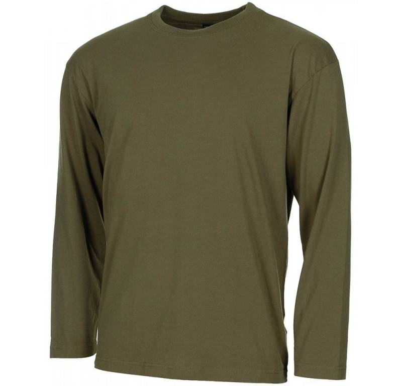 MFH Langarmshirt US Shirt, langarm, oliv, 170 g/m² - XL (1-tlg) von MFH