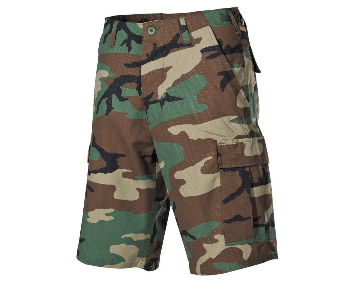 MFH Outdoorhose US Bermuda, BDU, Rip Stop, woodland L von MFH