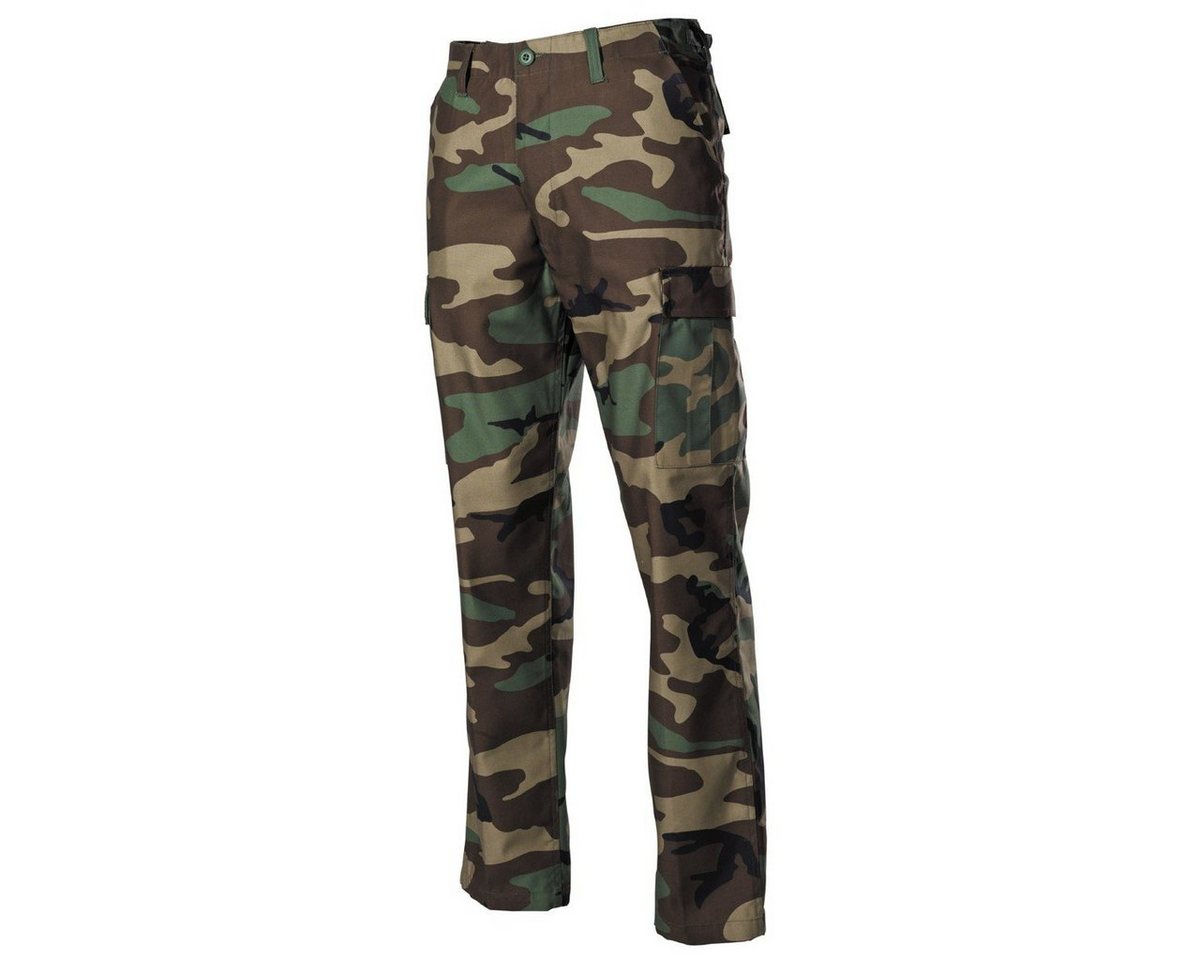 MFH Outdoorhose US Kampfhose, BDU, woodland S von MFH