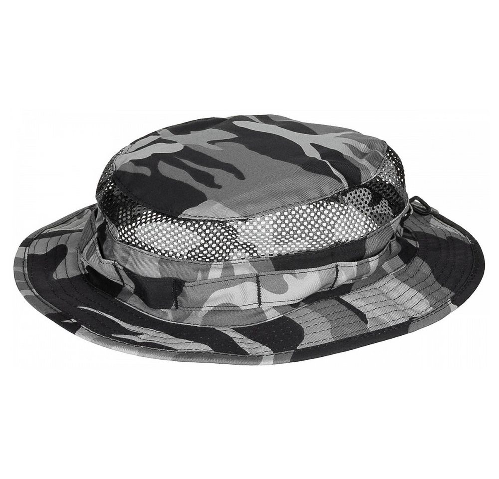 MFH Outdoorhut Boonie Hut mit Mesh-Einsätzen (klassischer Boonie Hut mit Netzeinsätzen für optimale Belüftung) von MFH