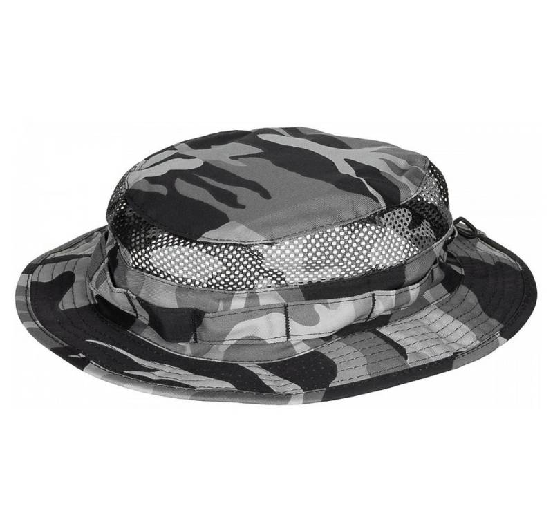 MFH Outdoorhut Boonie Hut mit Mesh-Einsätzen (klassischer Boonie Hut mit Netzeinsätzen für optimale Belüftung) von MFH