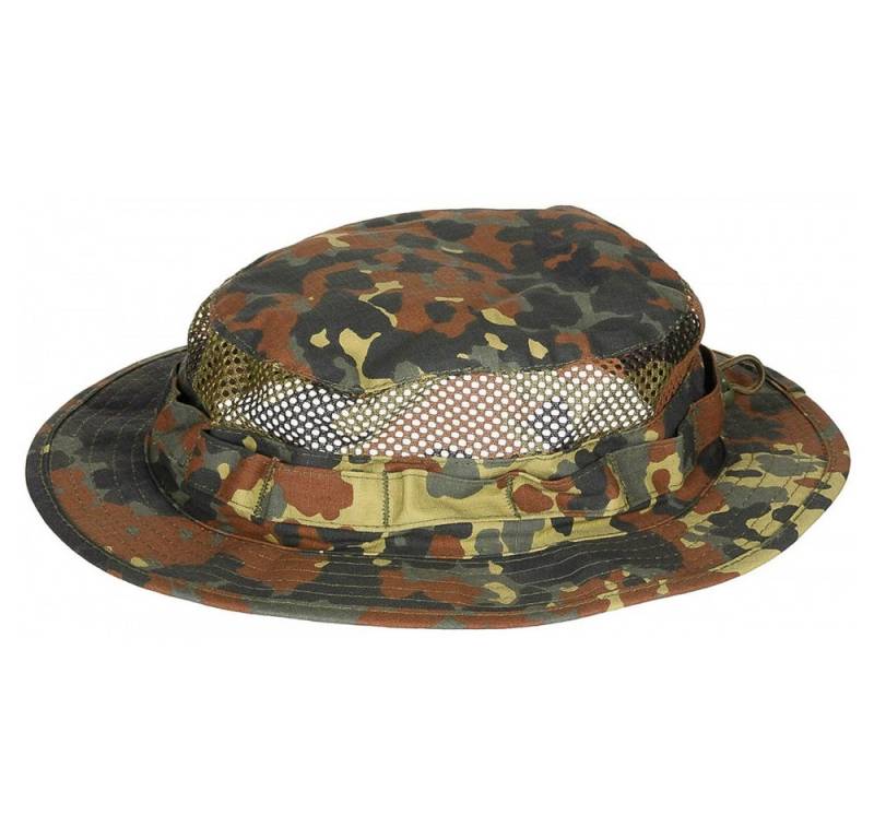 MFH Outdoorhut Boonie Hut mit Mesh-Einsätzen (klassischer Boonie Hut mit Netzeinsätzen für optimale Belüftung) von MFH