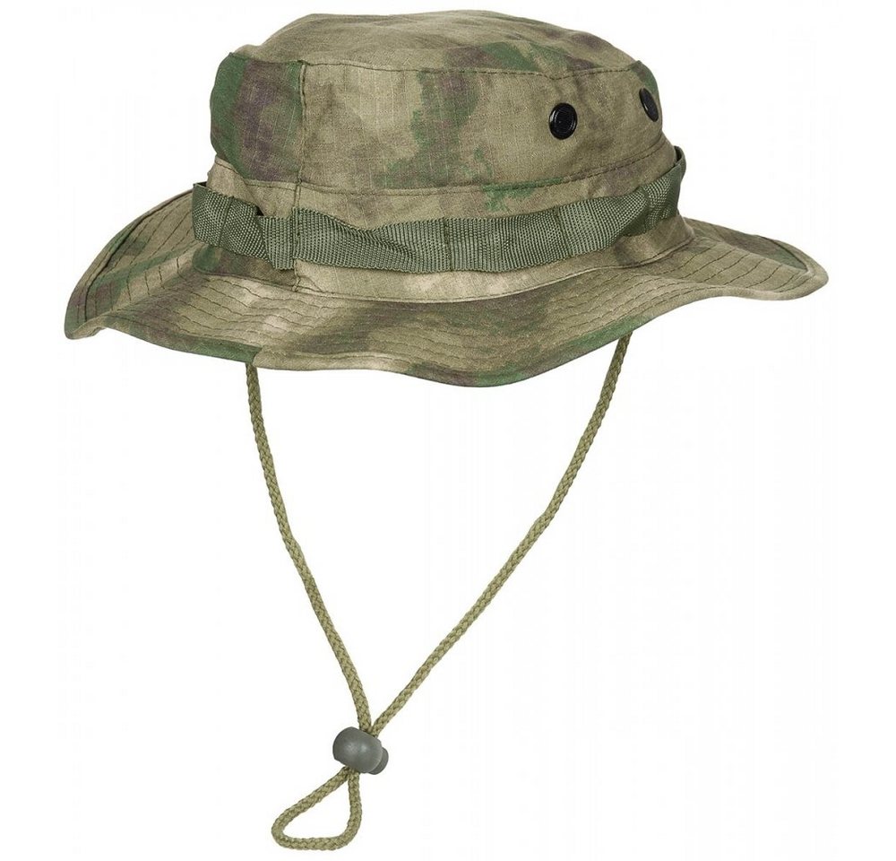 MFH Outdoorhut US GI Buschhut, mit Kinnband, GI Boonie, R/S, HDT-camo FG - S (Packung) 4 Belüftungsösen von MFH