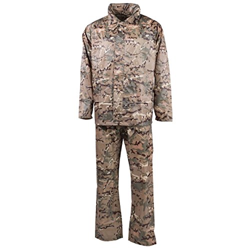 MFH Regenanzug Jacke + Hose für Sie und Ihn (Operation Camo, L) von MFH