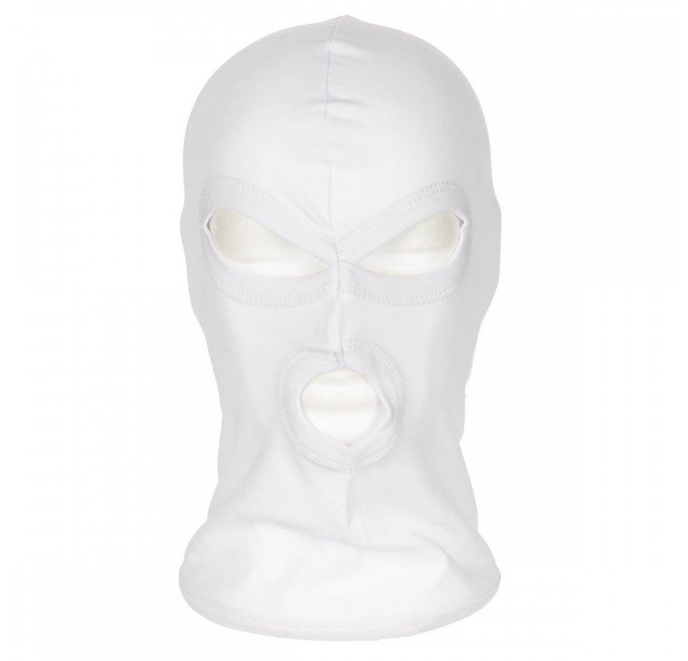 MFH Schlupfmütze Balaclava, 3-Loch, dünn, weiß, 100 % Baumwolle (Packung) dünn von MFH