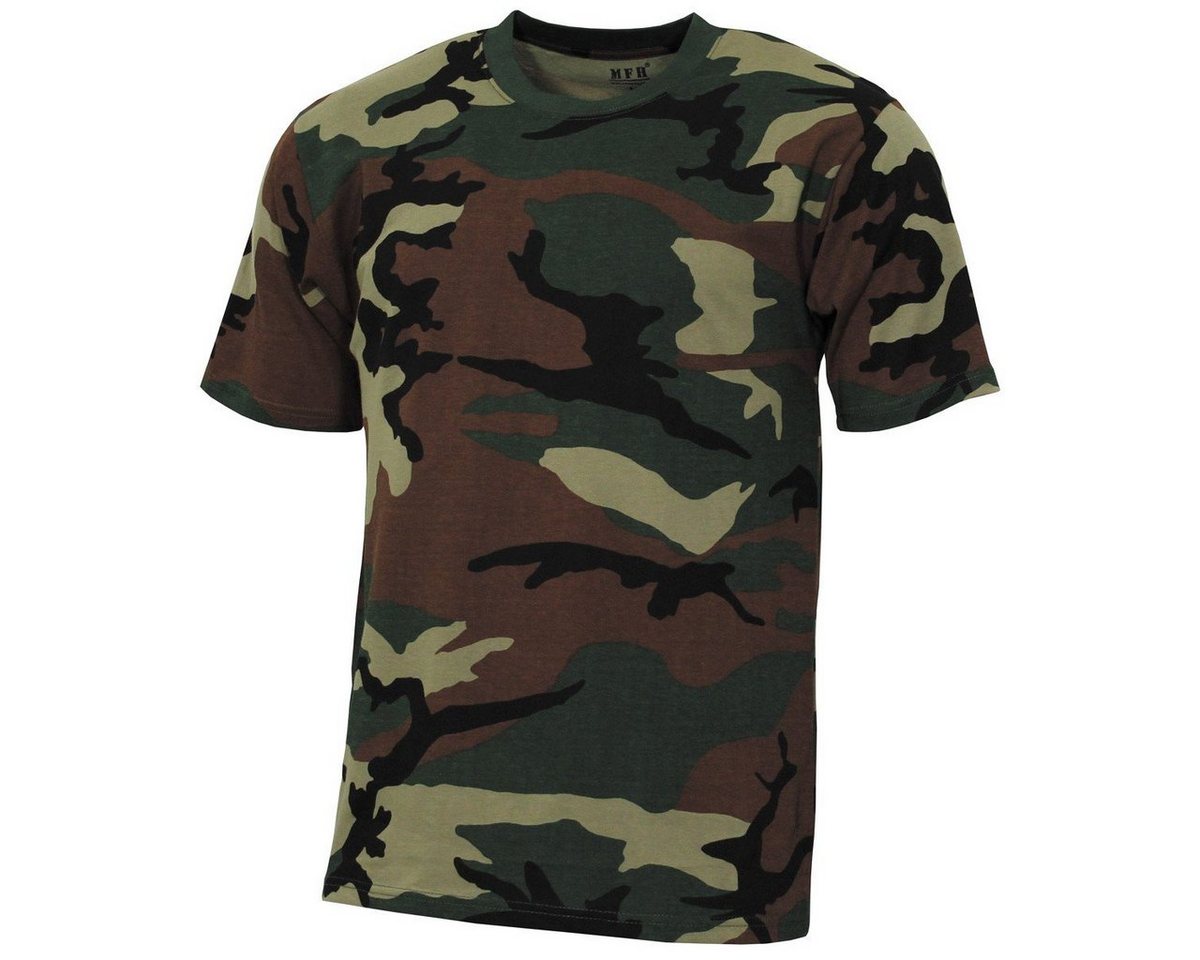 MFH T-Shirt Outdoor T-Shirt, Streetstyle", woodland, 140-145 g/m² L" von MFH