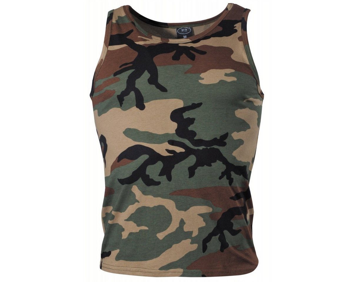 MFH T-Shirt Outdoor Tarn Tank-Top, woodland, 170 g/m² M von MFH