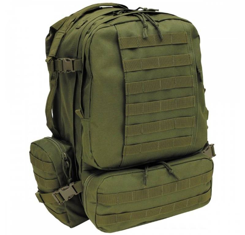 MFH Trekkingrucksack Ital. Rucksack, oliv, Tactical-Modular (Packung) von MFH