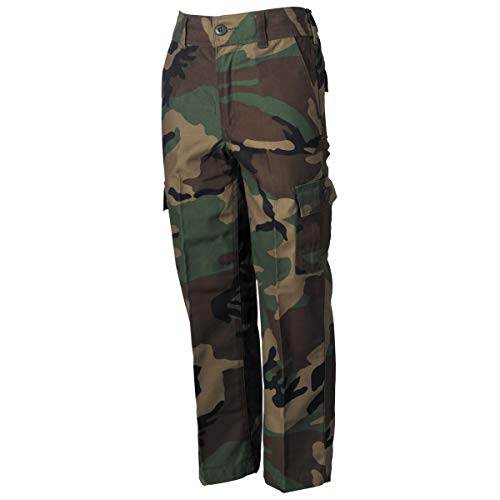 MFH US Army BDU Kinderhose für Jungen und Mädchen (Woodland/M (134/140)) von MFH