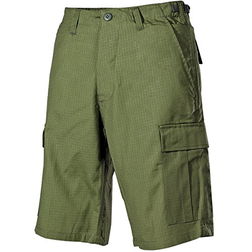 MFH Herren US BDU Bermuda Kurze Hose Ripstop OD Grün Größe XL von MFH